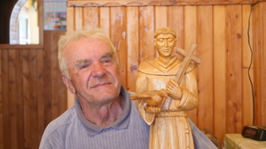 Franciszek Ryłko ze św. Franciszkiem autorstwa Stanisława Mikołajek
fot. M. Kudłacik