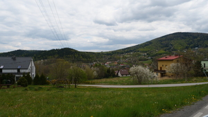 Targanice. Widok od ul. Floriańskiej.