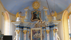Wnętrze kaplicy w Zagórniku . fot. R.Pazdur
